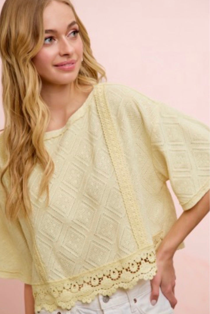 Sunny Day Lace Top