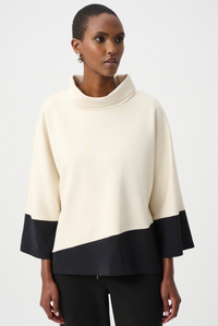 Scuba Jersey Color Block Trapeze Top
