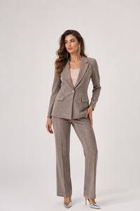 Joseph Ribkoff Signature | Novelty Knit Fitted Blazer