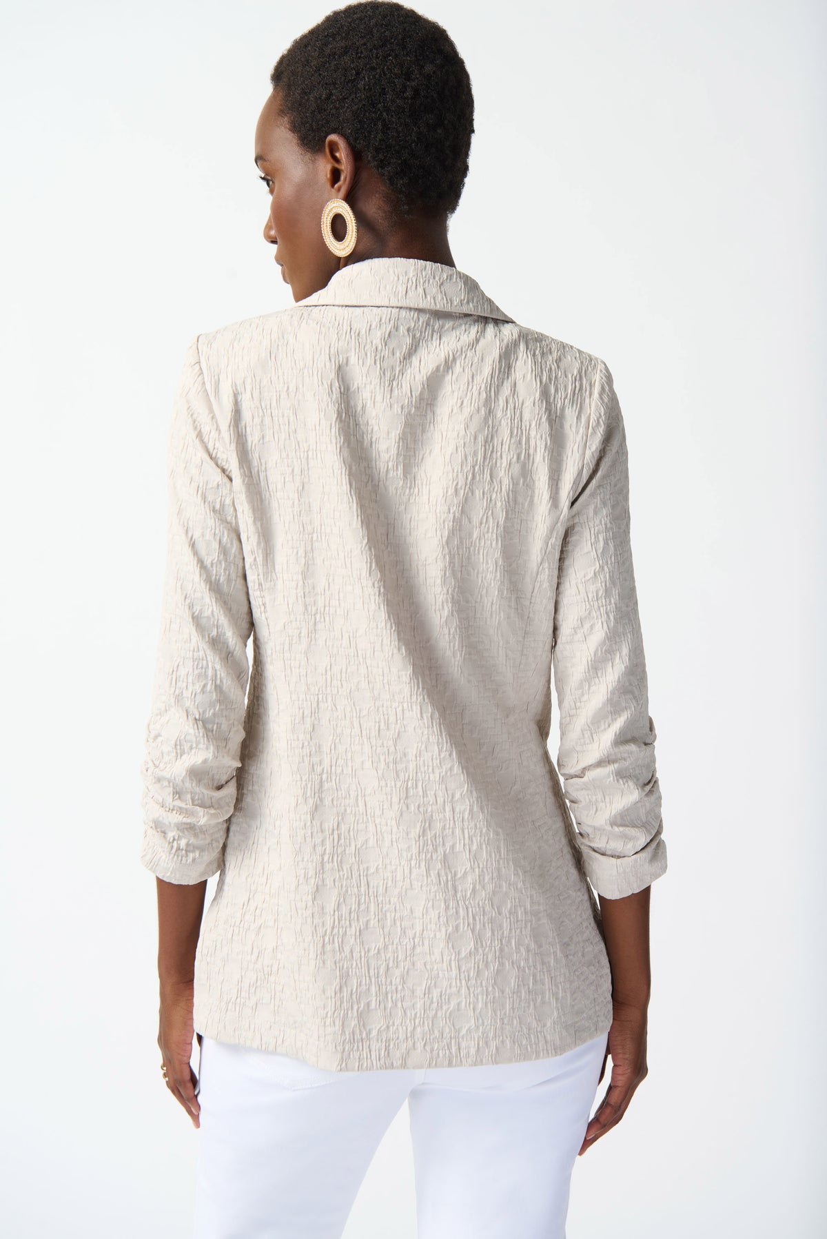 Joseph Ribkoff Woven Jacquard Texture Boxy Blazer
