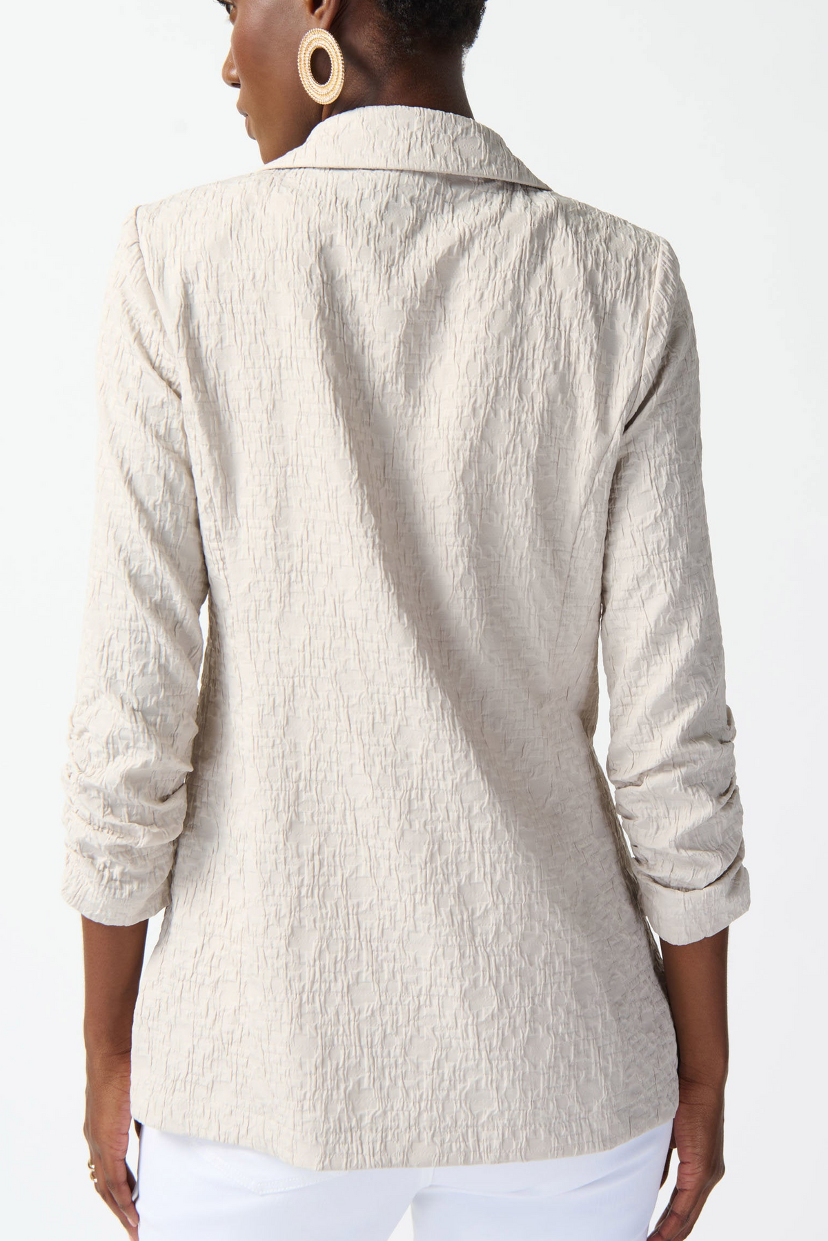 Joseph Ribkoff Woven Jacquard Texture Boxy Blazer