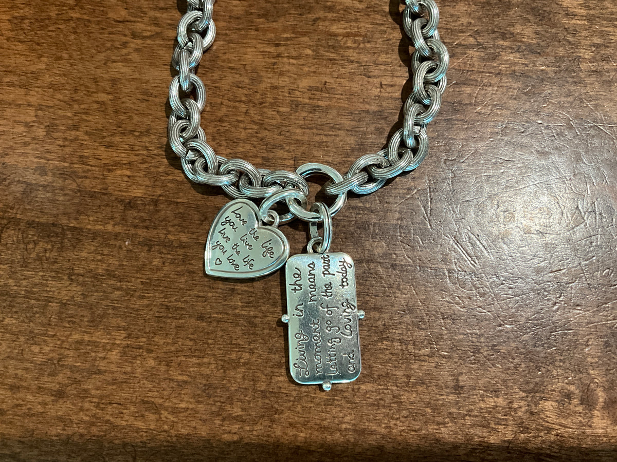 Brighton Token Lavish Link Charm Necklace