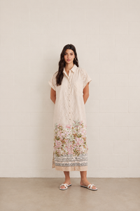 Palm Paradise Shirt Dress
