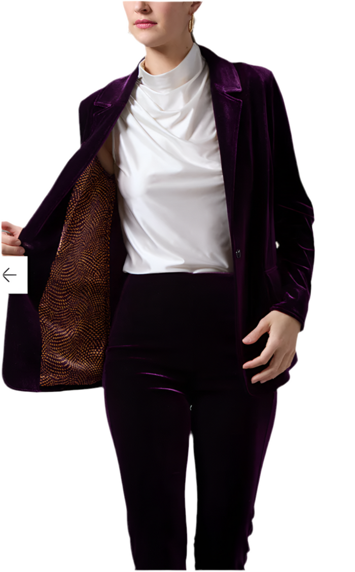 Mercer Stretch Velvet Blazer