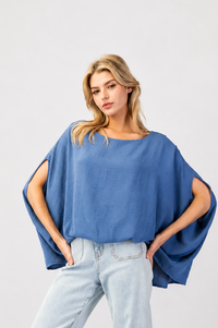 EE:SOME Solid Dolman Sleeve Top