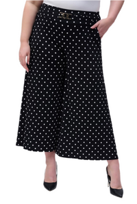 Joseph Ribkoff Dot Print Culotte Pants