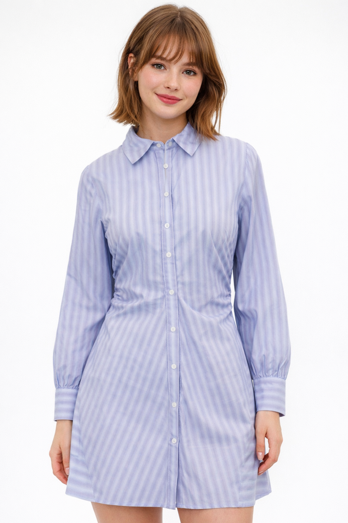 Morada Button Down Dress