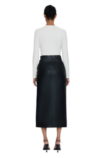 Pistola Midi Skirt-Slate Black