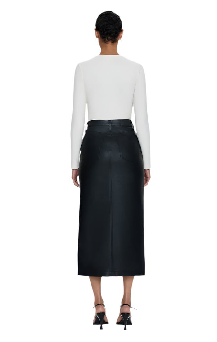 Pistola Alice Utility Midi Skirt-Slate Black