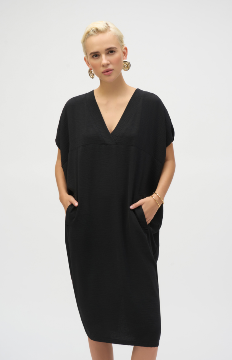 Joseph Ribkoff Gauze Short Sleeve Cocoon Dress