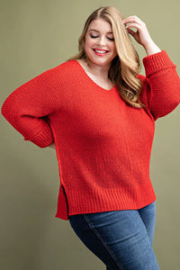 EE:SOME Plus Crew Neck Knit Sweater