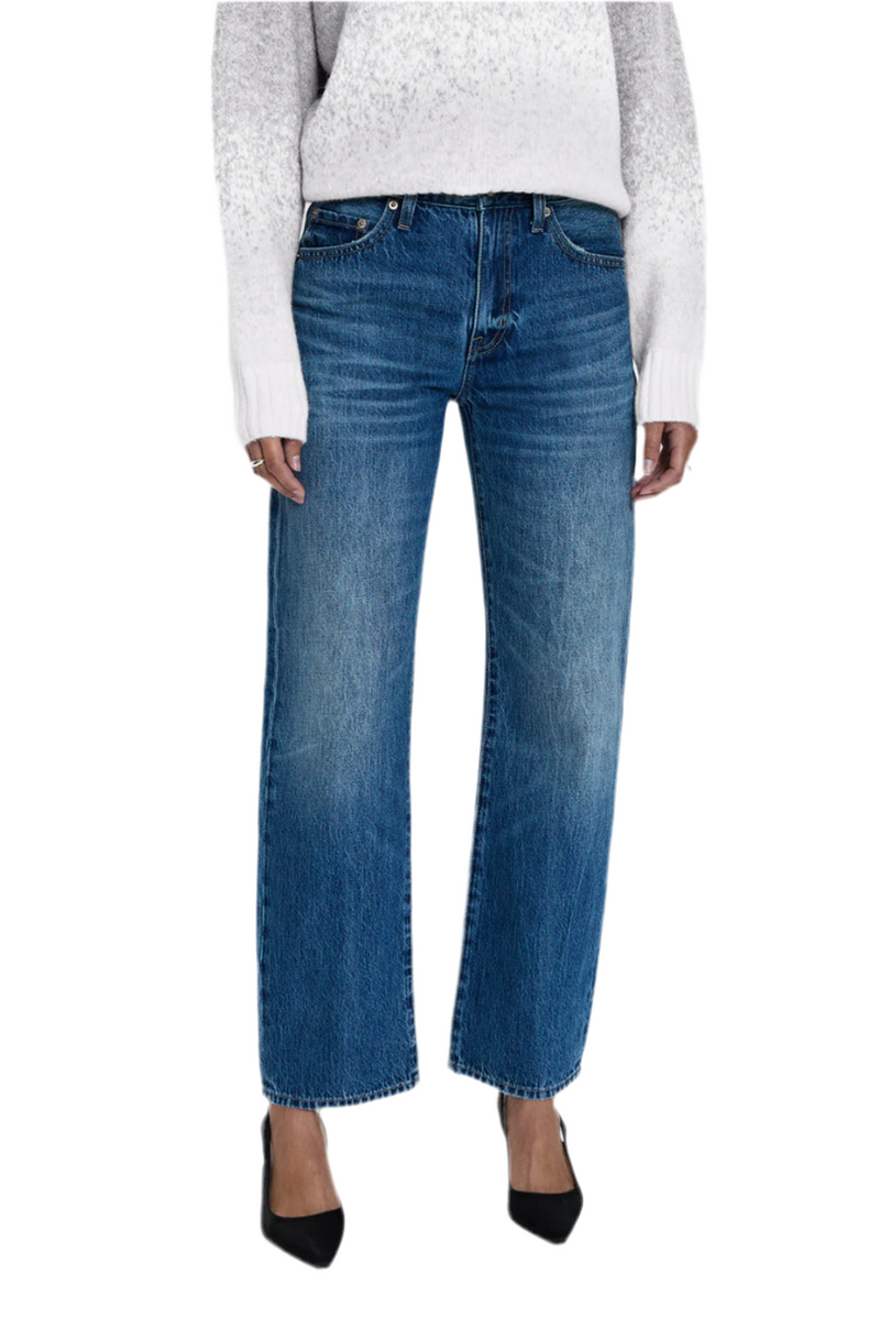 Pistola Lexi Mid Rise Bowed Straight Jeans