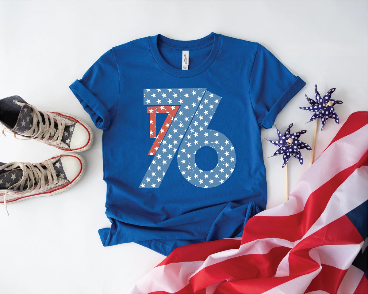 1776 Stars Patriotic Graphic Tee