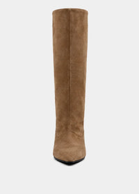 Yvonne Taupe Suede Boot
