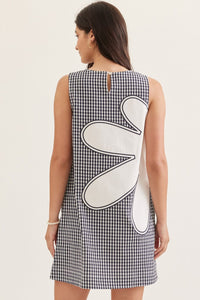 Midnight Garden Gingham Dress
