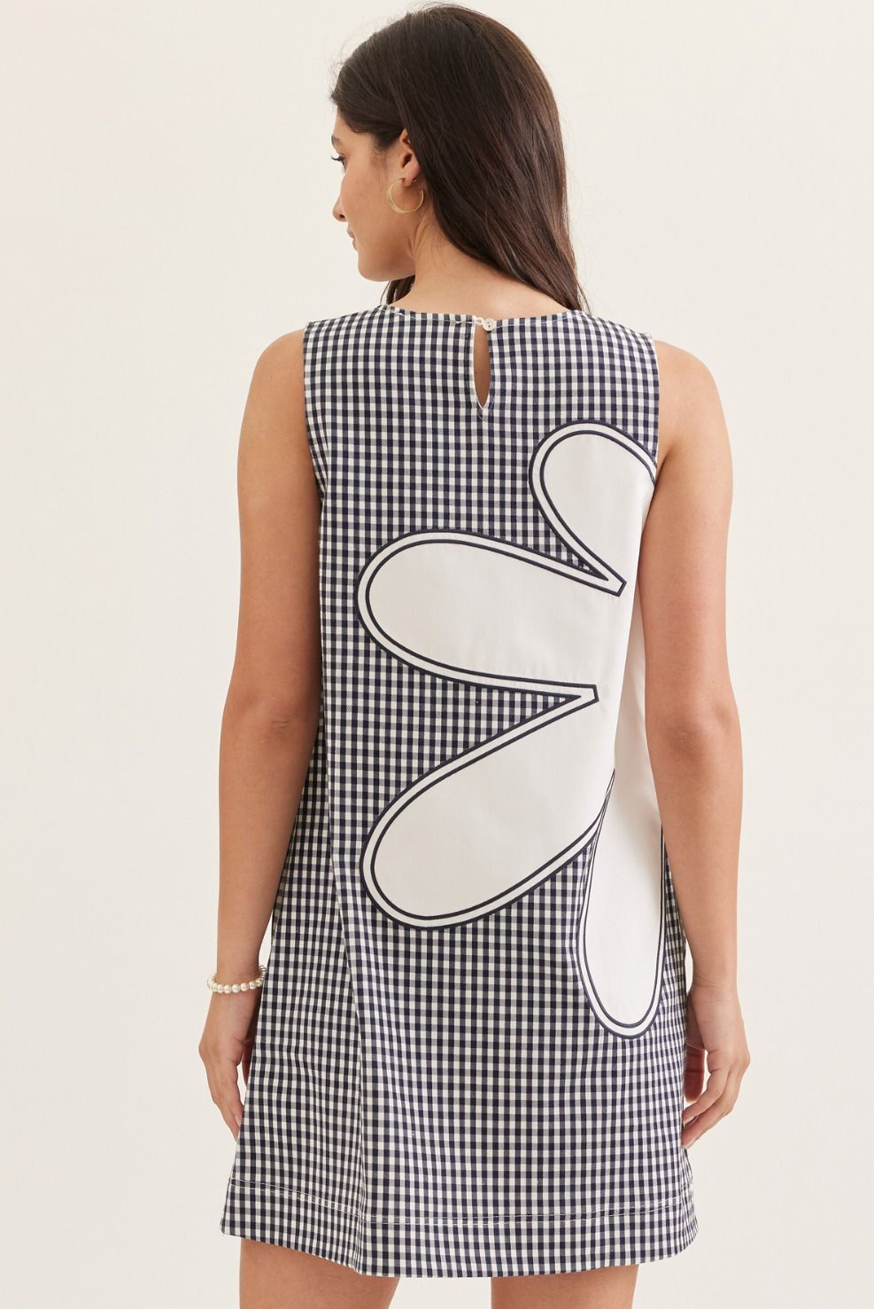 Midnight Garden Gingham Dress
