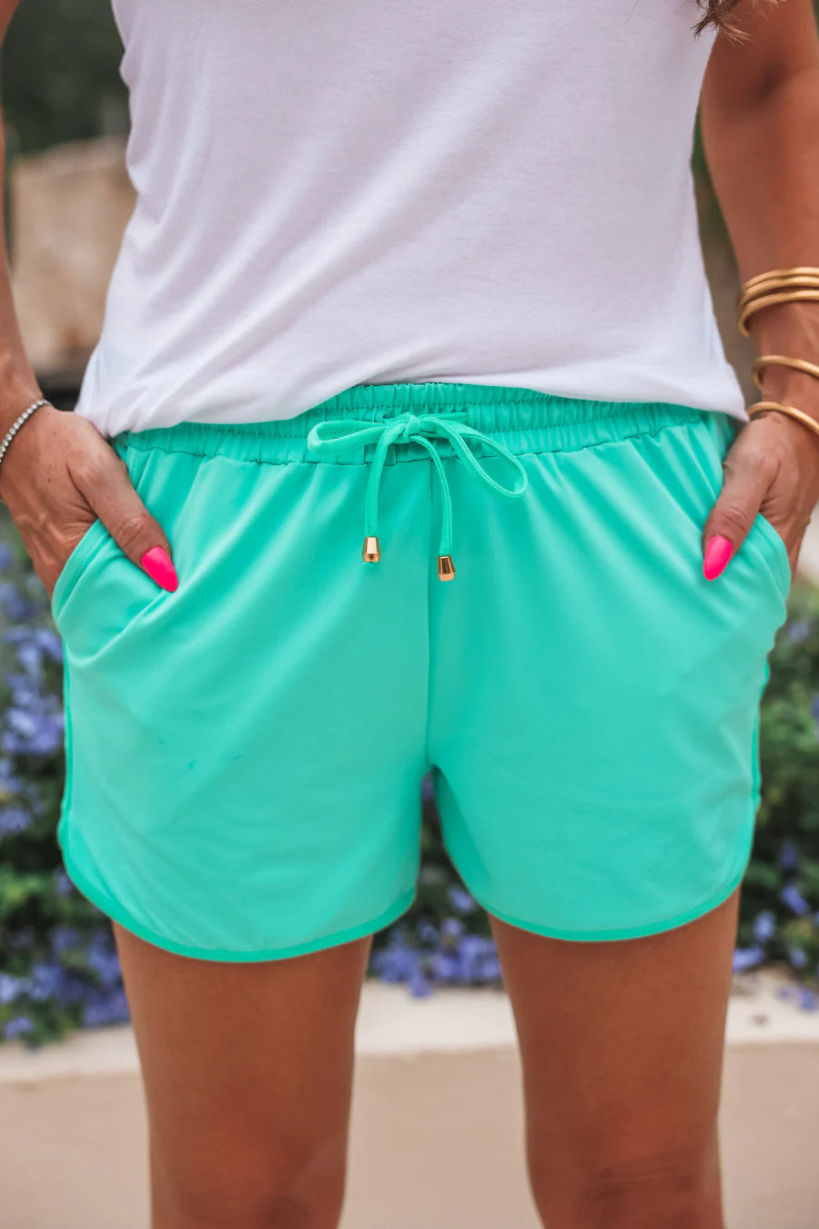 Solid Mint Everyday Shorts