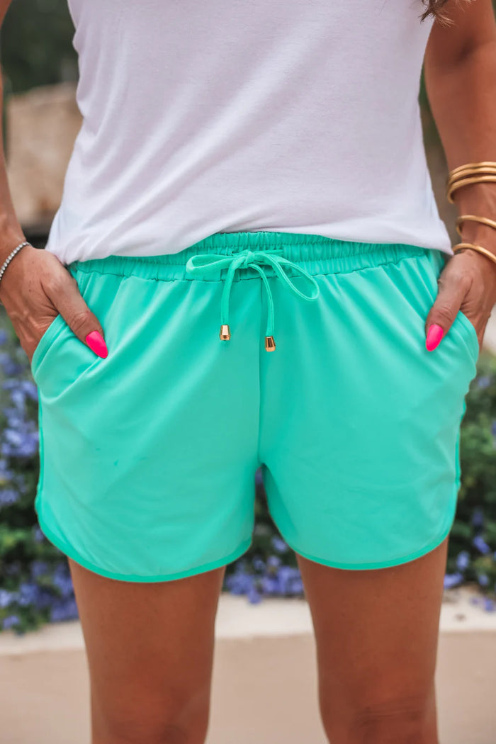 Solid Mint Everyday Shorts