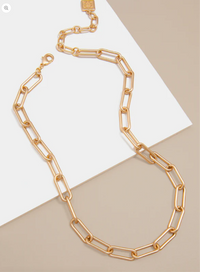 Angela Paperclip Link Collar Necklace