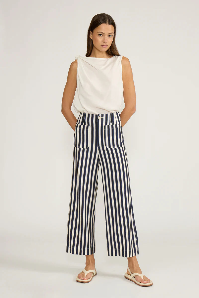 Johnny Pant - Navy Stripe