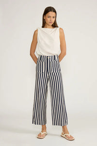 Johnny Pant - Navy Stripe