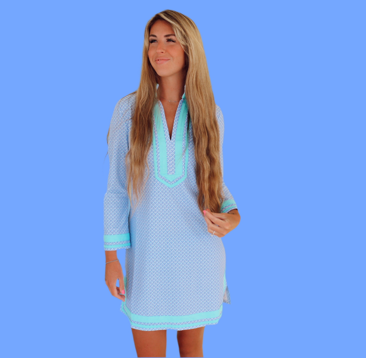 Cabana Life Long Sleeve Tunic Dress