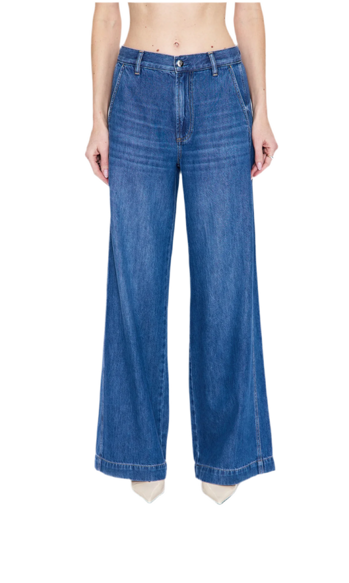 Pistola Jadyn Seamed Low Slung Palazzo Jeans - Imagine