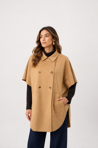 Scuba Suede Poncho Jacket