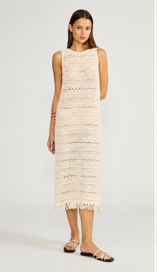 Tyler Crochet Cream Dress/Bathing Suit Cover