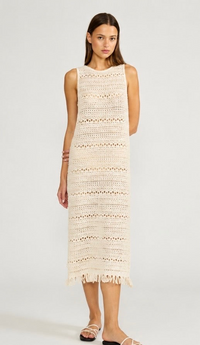 Tyler Crochet Cream Dress/Bathing Suit Cover
