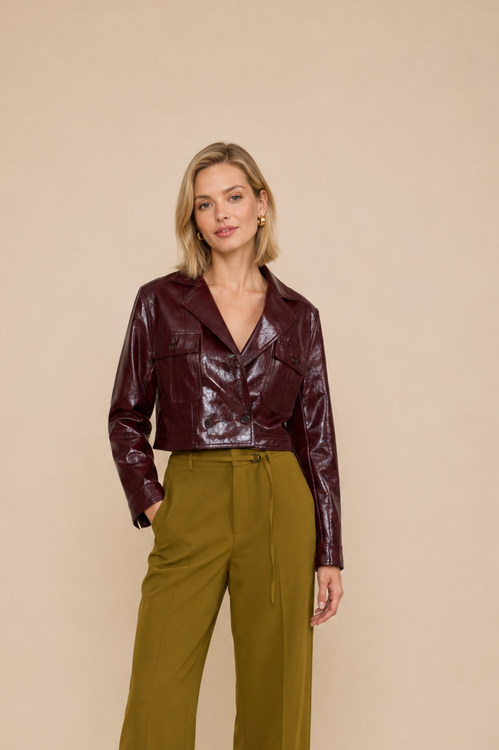 Lacey Moto Faux Leather Jacket