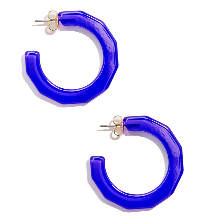 Large Textured Hoop Earring