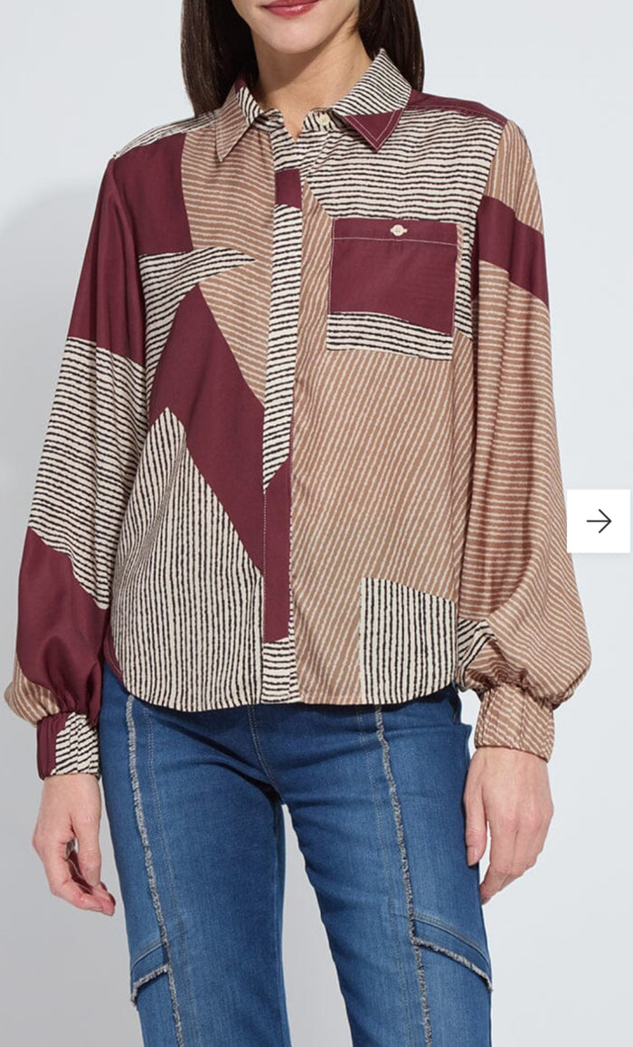 Lysse- Anish Elastic Cuff Shirt Blouse