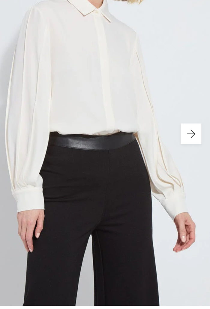 Lysse- Ivette Pleated Balloon Sleeve Blouse