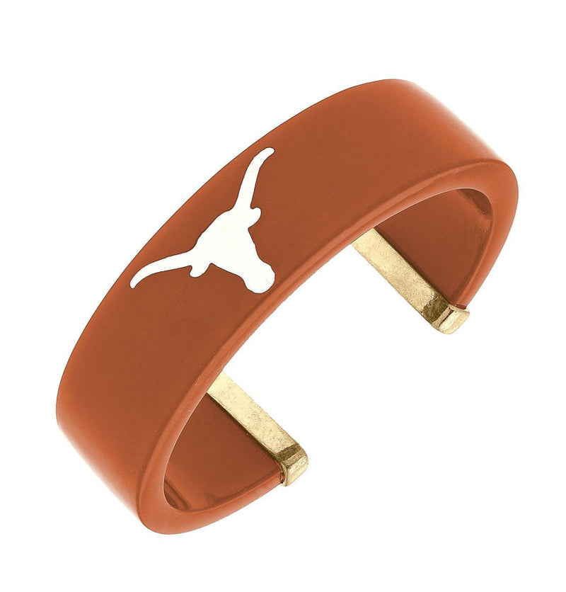 Texas Longhorns Resin Logo Cuff Bracelet