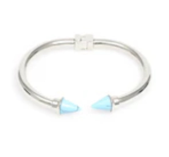 Zenzii- Stone Spiked Open Bracelet