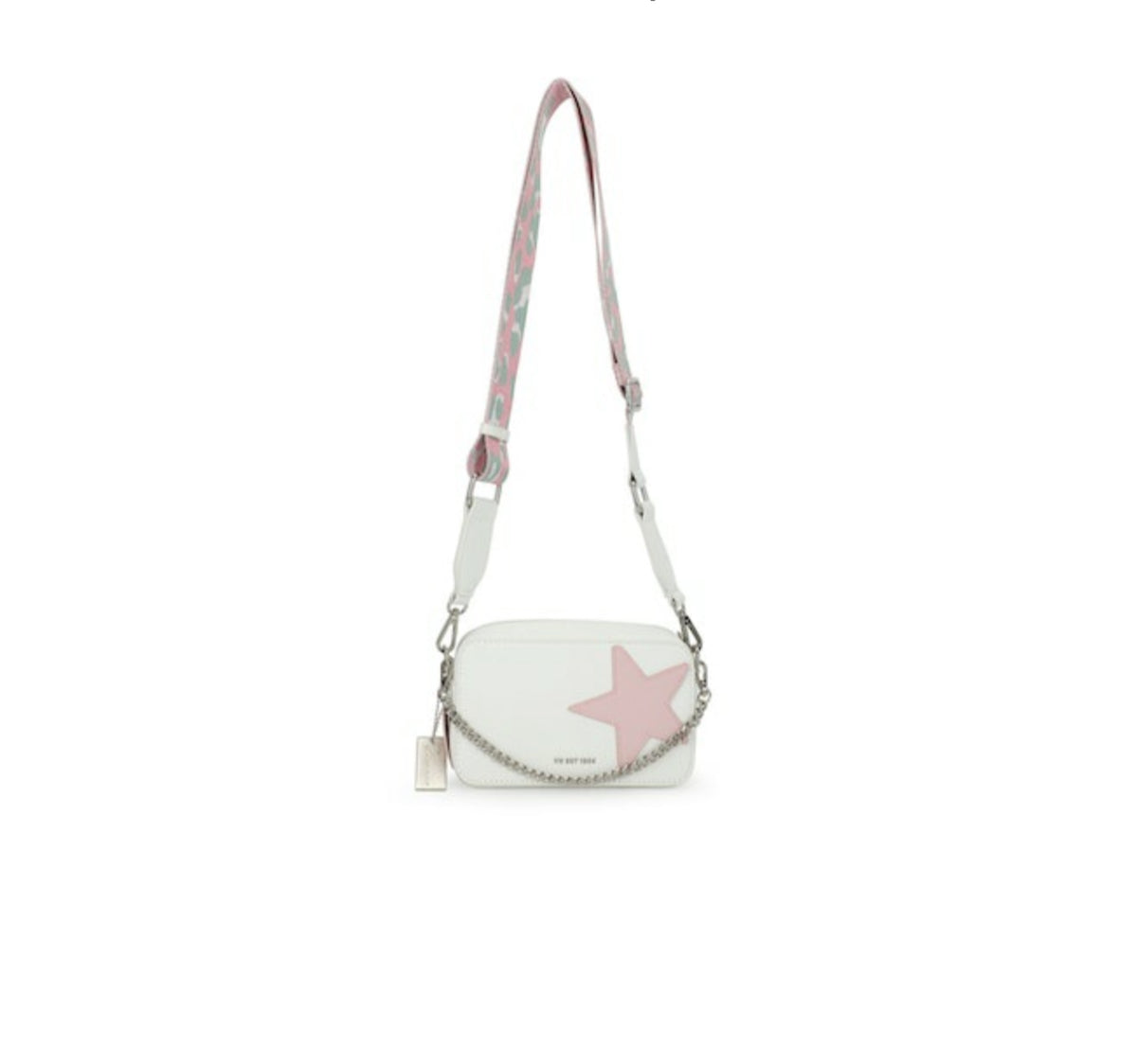 White Pink Star Purse