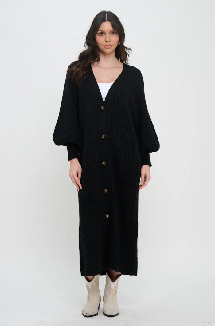 Meet Me In Santorini-Sweater Long Duster