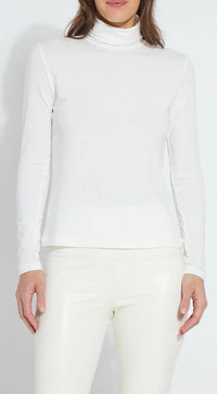 Lysse Soft White LongSleeve Turtleneck