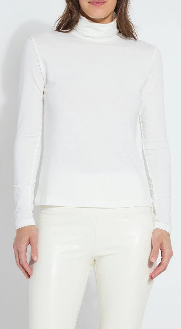 Lysse Soft White LongSleeve Turtleneck