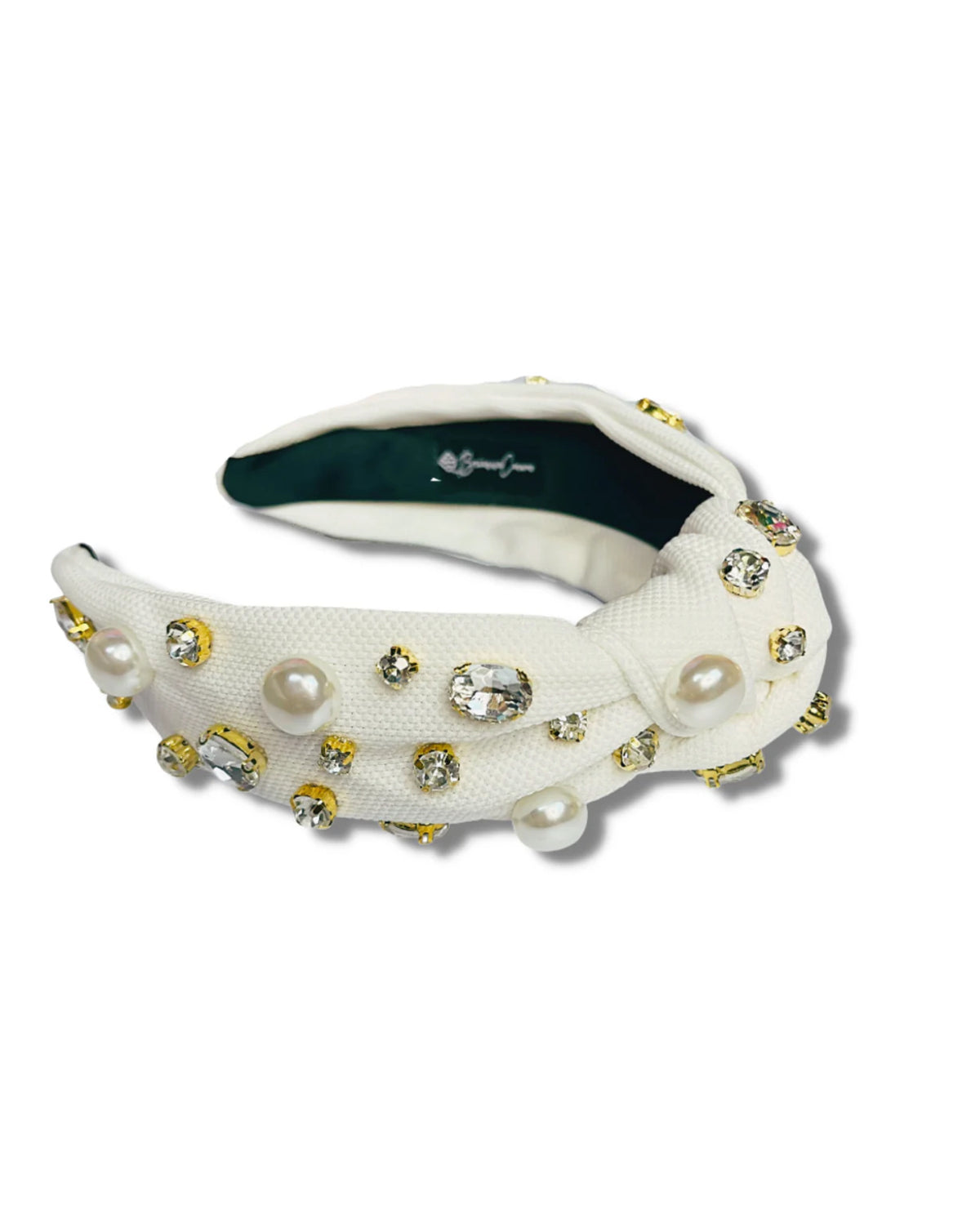 White Twill Headband Brianna Cannon