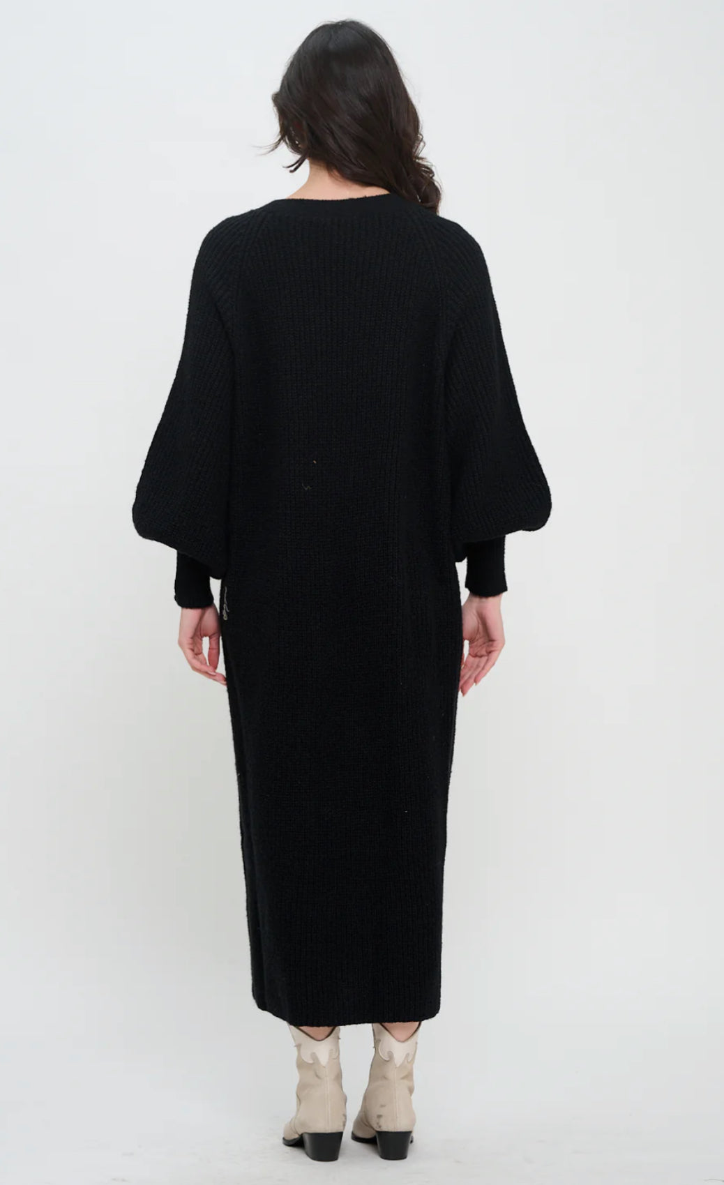 Meet Me In Santorini-Sweater Long Duster