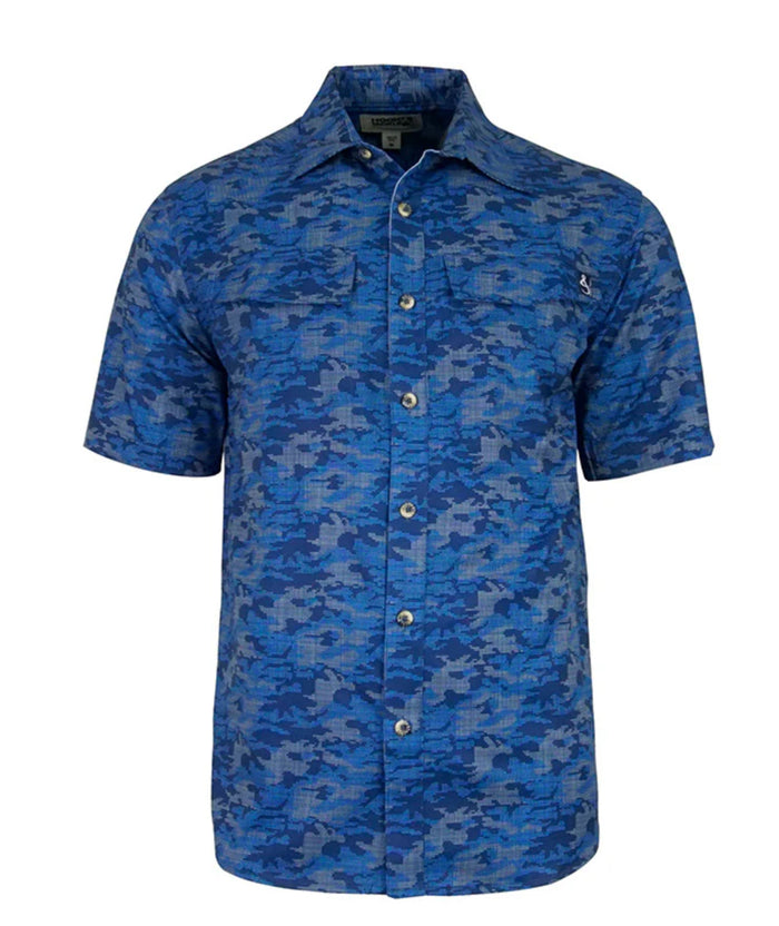 Blue Camo Vented Shirt