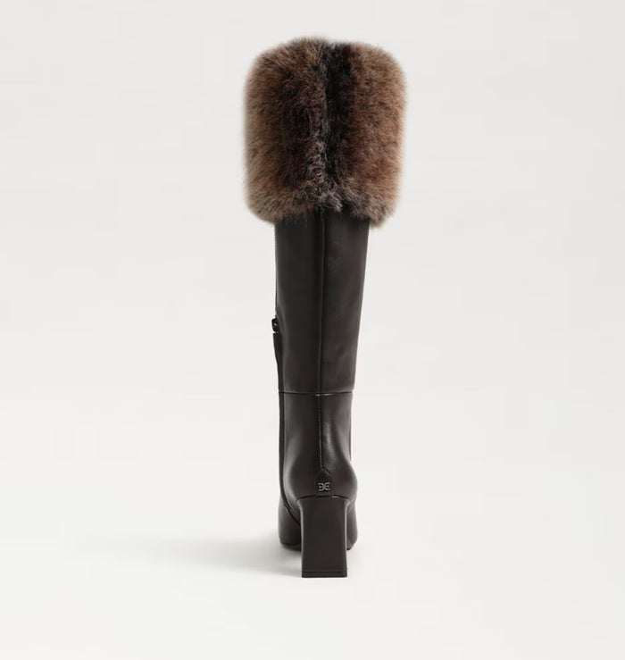 Sam Edelman- Sylvia Cozy Wide Calf Fur Cuff Knee High Boot