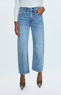 Pistola Lexi Bowed Straight Jeans