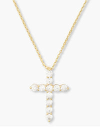 Oh She Fancy" Cross Pendant- 15’ Gold