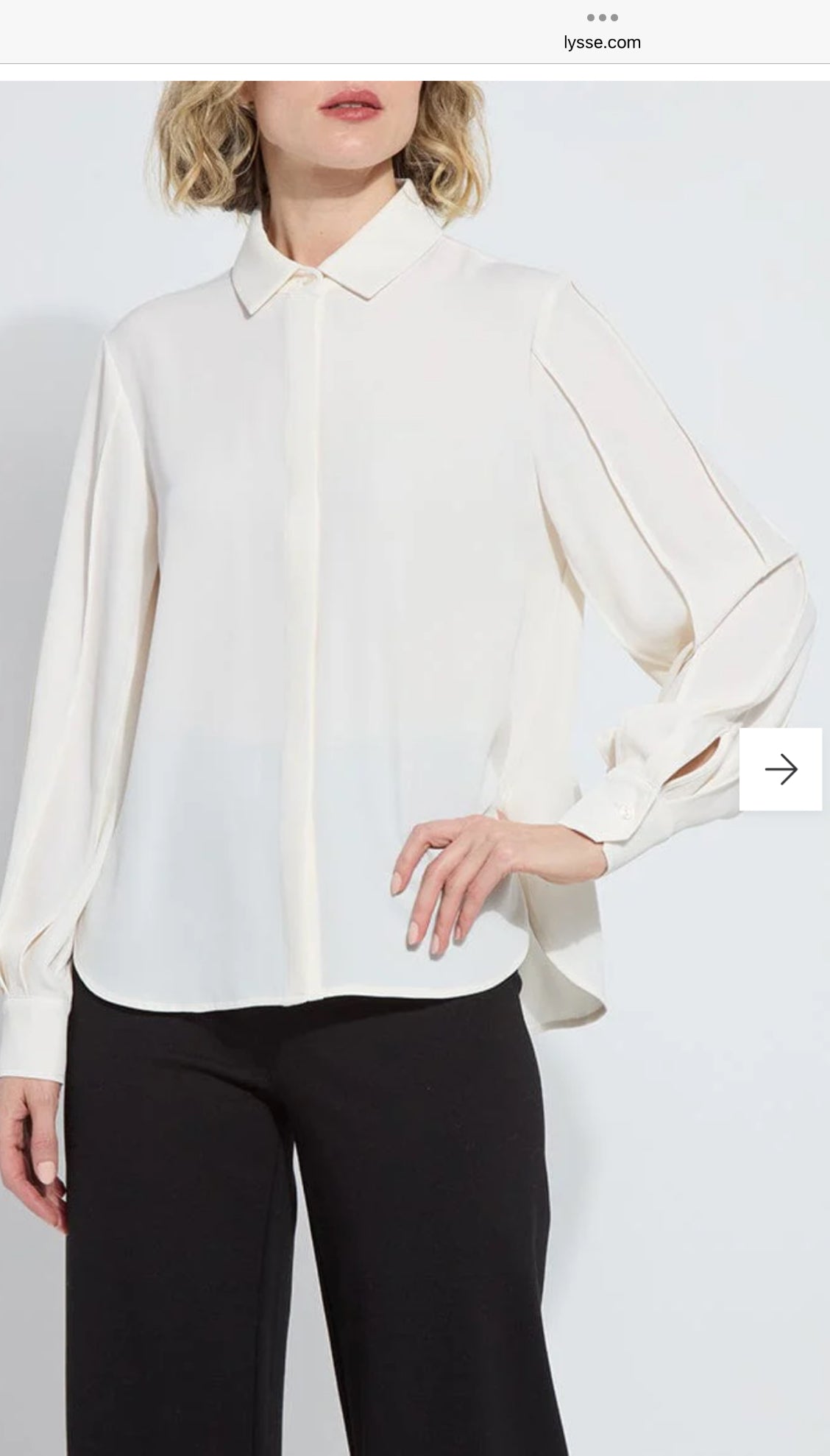 Lysse- Ivette Pleated Balloon Sleeve Blouse