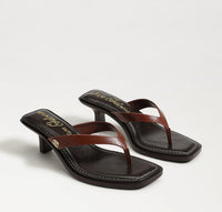 Dollie Thong Sandal- Burnt Brandy Leather