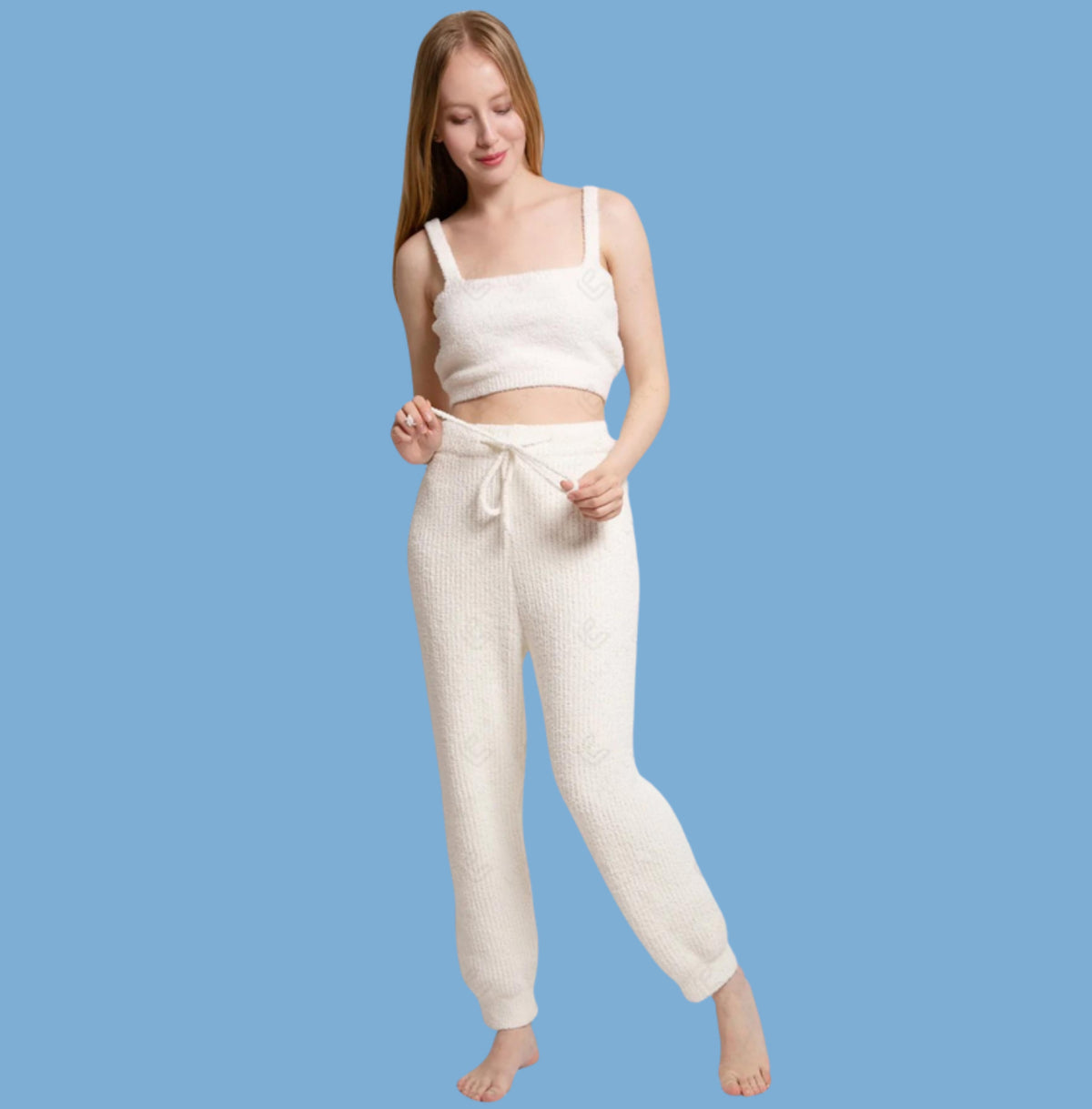 Comfy Luxe Ivory Pajama/Street Joggers