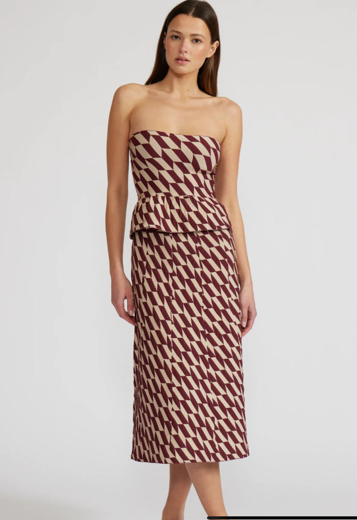 Lucy Paris- Antonella Strapless Top